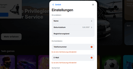 Bestätigen Sie Ihr Konto.