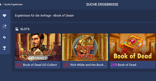 Finden Sie Book of Dead bei 1xBet