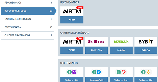 Haz un depósito en 1xBet