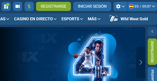 Registro en 1xBet