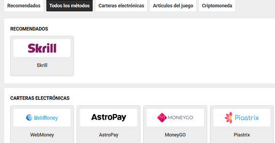 Haz un depósito.