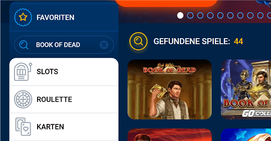 Finden Sie Book of Dead und starten Sie das Spiel.