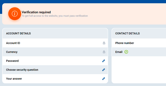 Verify your Mostbet account