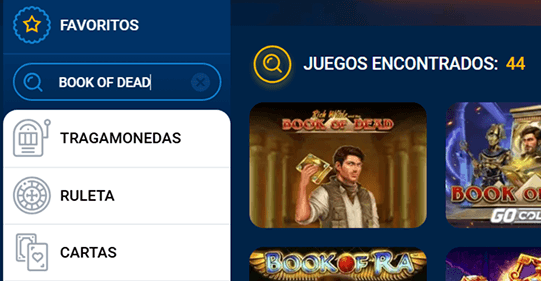 Encuentra Book of Dead en Mostbet