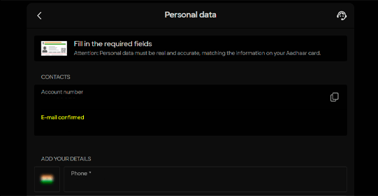 Verify your Parimatch account